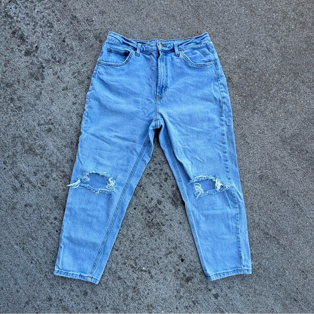 Wild Fable Light Blue Distressed Ankle Jeans